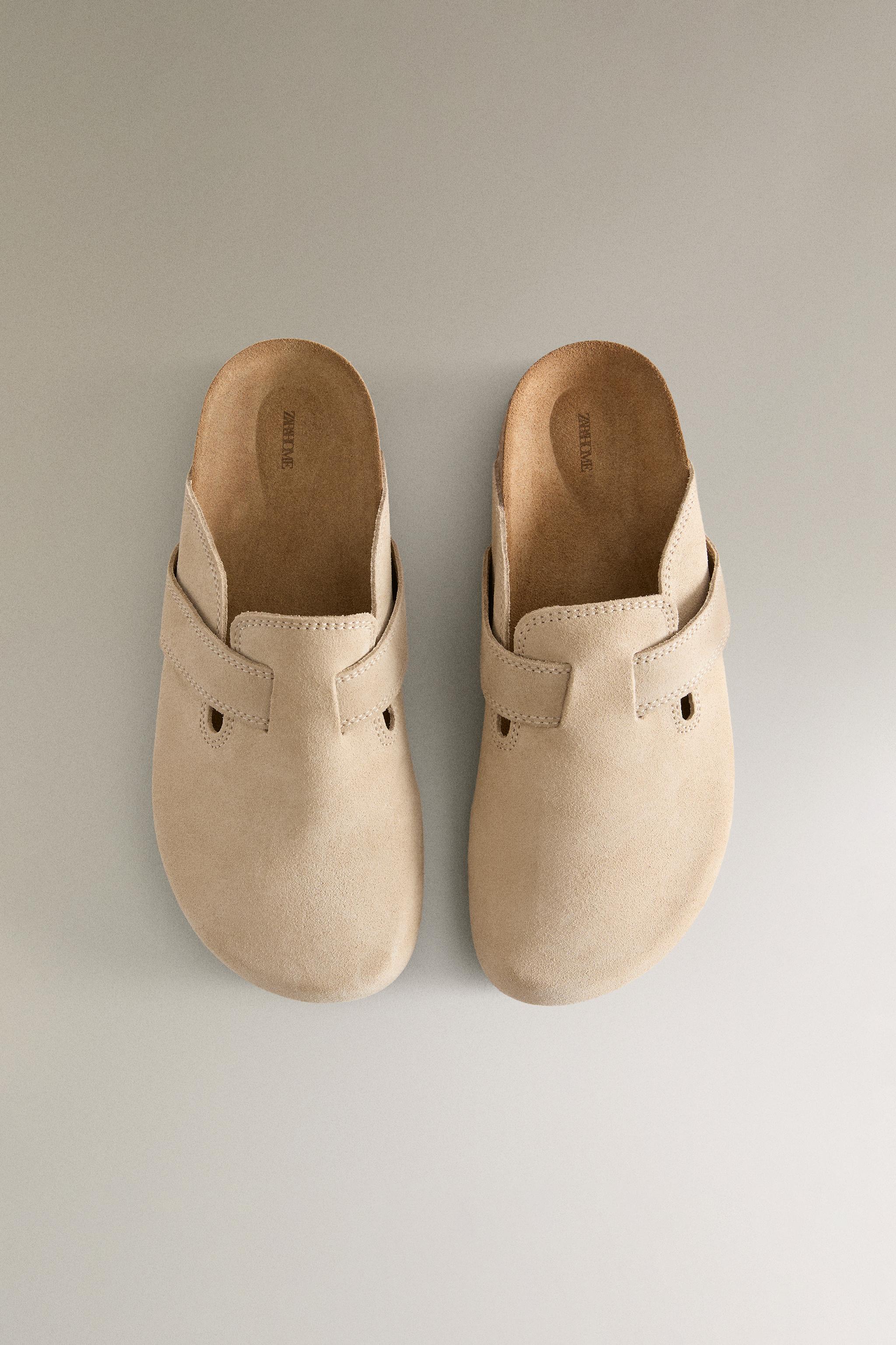 LEATHER CLOGS WITH STRAP